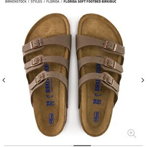 BIRKENSTOCK Florida Soft Footbed 3 Strap Women’s Sandal Gently Used